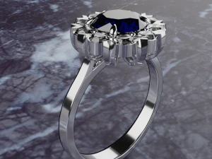 Chamomile ring 3D Model