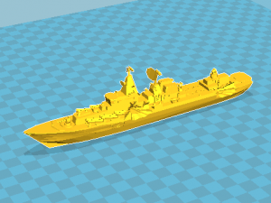 Russian cruiser Moskva bonus the end 3D Принт Модель