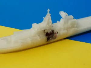 Russian cruiser Moskva bonus the end 3D Print Model