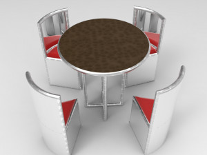 Restaurant Chair-Table 3Dモデル