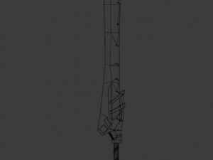 Techno sword 3D Модель