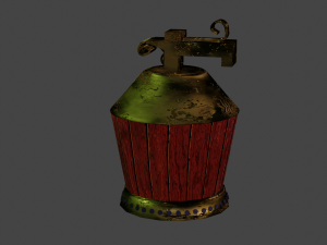 Bottles Wooden Modello 3D