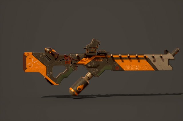 Project-X flamethrower version 20 Modèle 3D .c4d .max .obj .3ds .fbx .stl .blend 