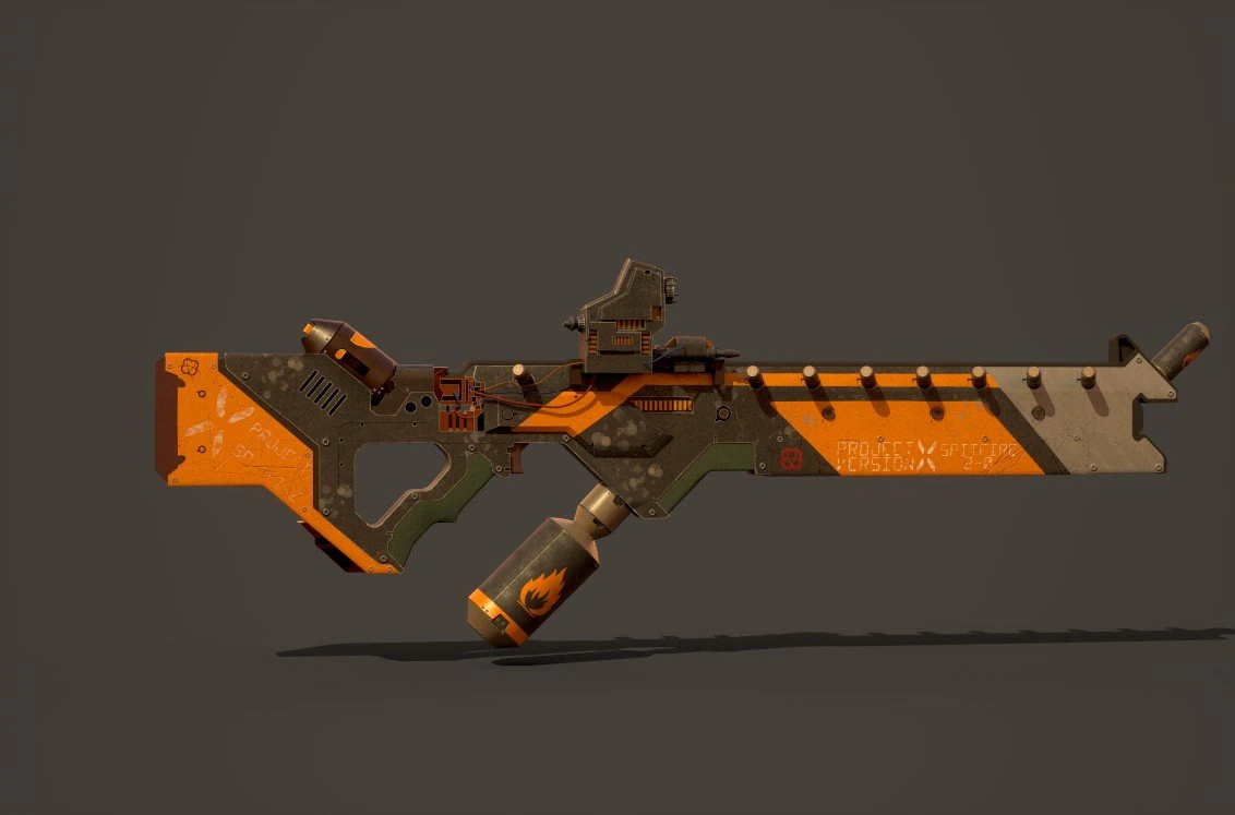 Project-X flamethrower version 20 3D Model .c4d .max .obj .3ds .fbx .stl .blend 