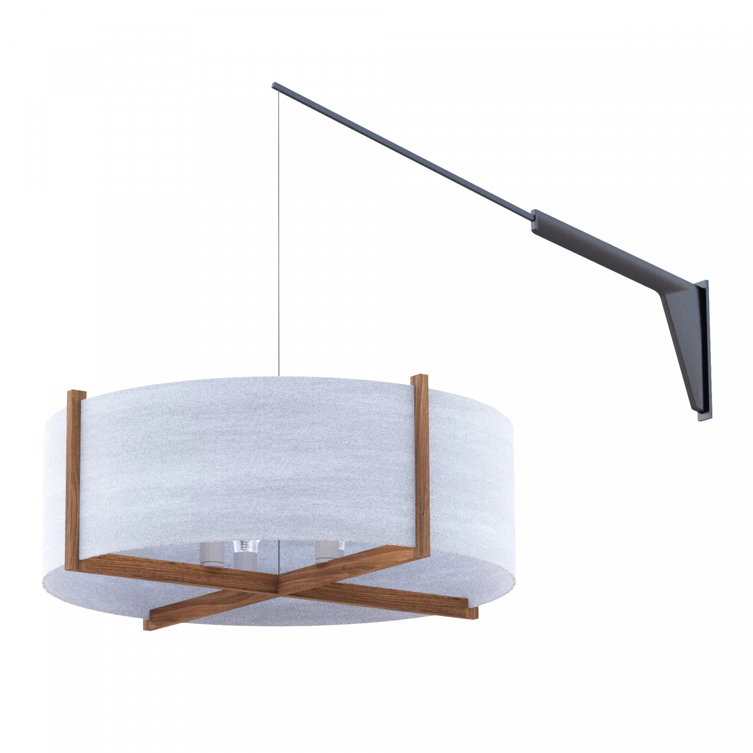 Swing arm light 3D Model .c4d .max .obj .3ds .fbx .stl .blend 