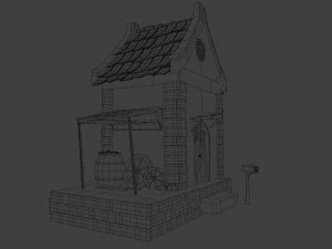 Cartoon house 3D Model