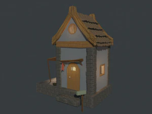 Cartoon house 3D Model