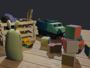 Collection of 8 toys 3D Model
