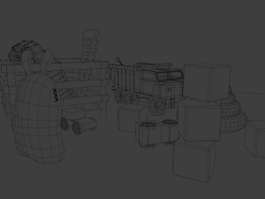 Collection of 8 toys 3D Model