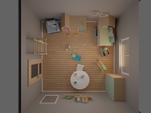 Kids room Modèle 3D