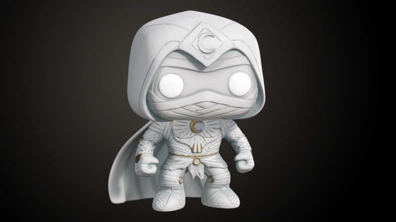 FUNKO MOONKNIGHT 3D Print Model .c4d .max .obj .3ds .fbx .stl .blend 