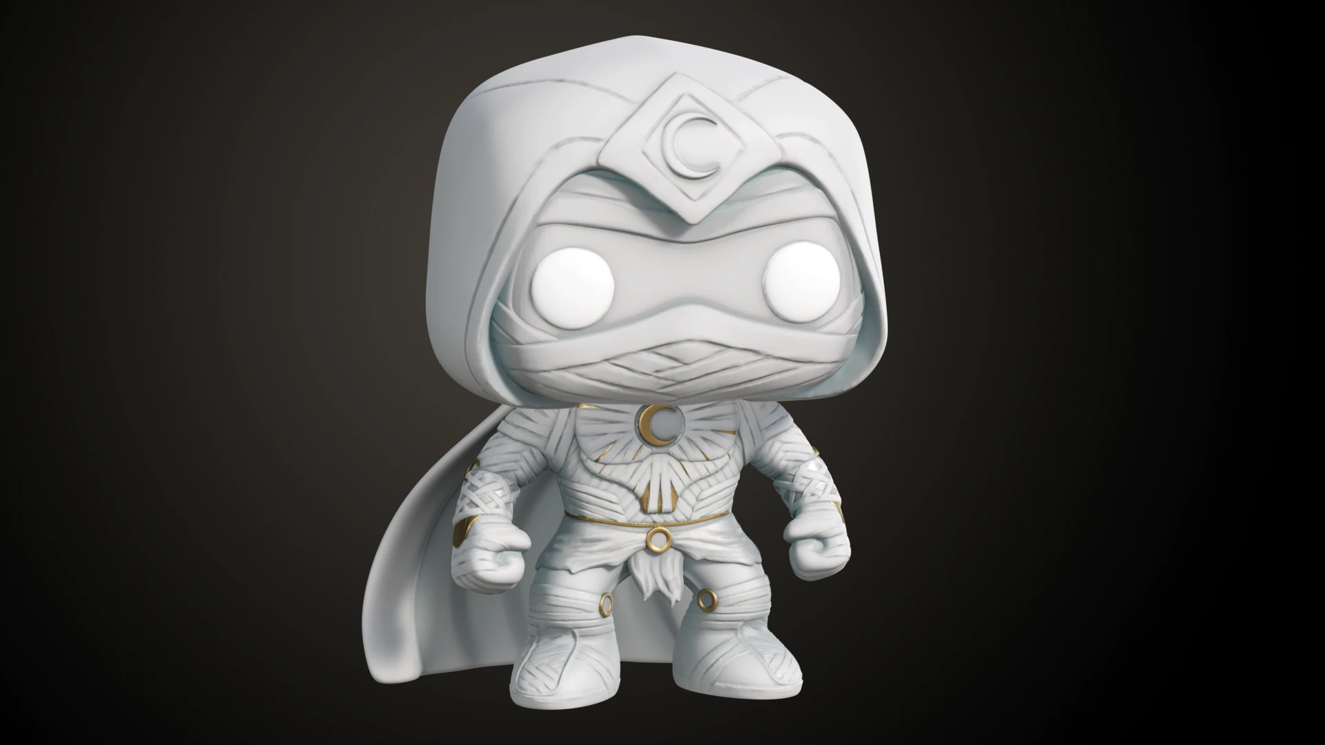 FUNKO MOONKNIGHT 3D Print Model .c4d .max .obj .3ds .fbx .stl .blend