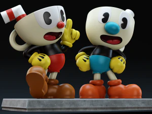 CUPHEAD AND MUGMAN 3D Print Model