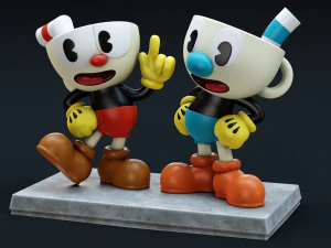 CUPHEAD AND MUGMAN 3D Print Model
