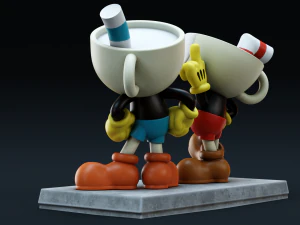 CUPHEAD AND MUGMAN 3D Print Model