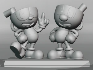 CUPHEAD AND MUGMAN 3D Print Model