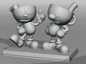 CUPHEAD AND MUGMAN 3D Print Model