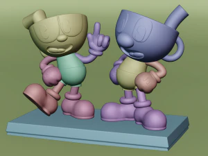 CUPHEAD AND MUGMAN 3D Print Model