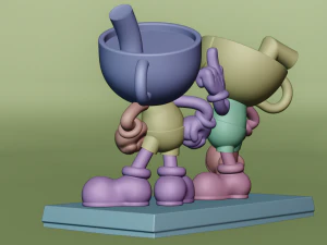 CUPHEAD AND MUGMAN 3D Print Model