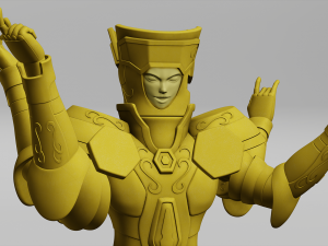 Gemini Cloth Miniature 3D 打印模型
