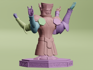 Gemini Cloth Miniature 3D 打印模型