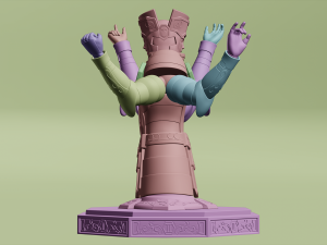 Gemini Cloth Miniature 3D 打印模型