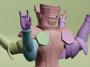Gemini Cloth Miniature 3D 打印模型