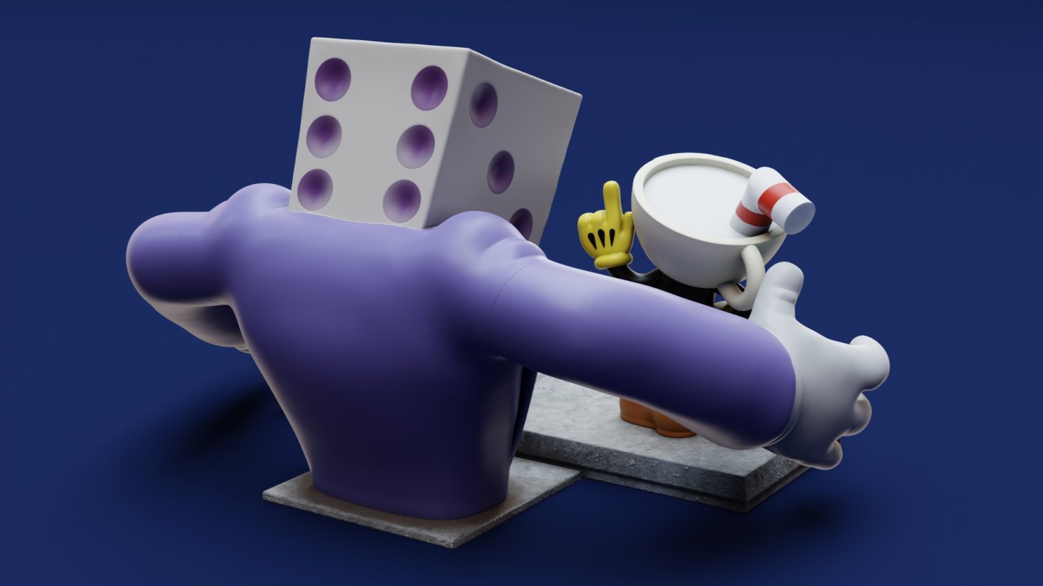 King Dice  King, Animated characters, Baby cups