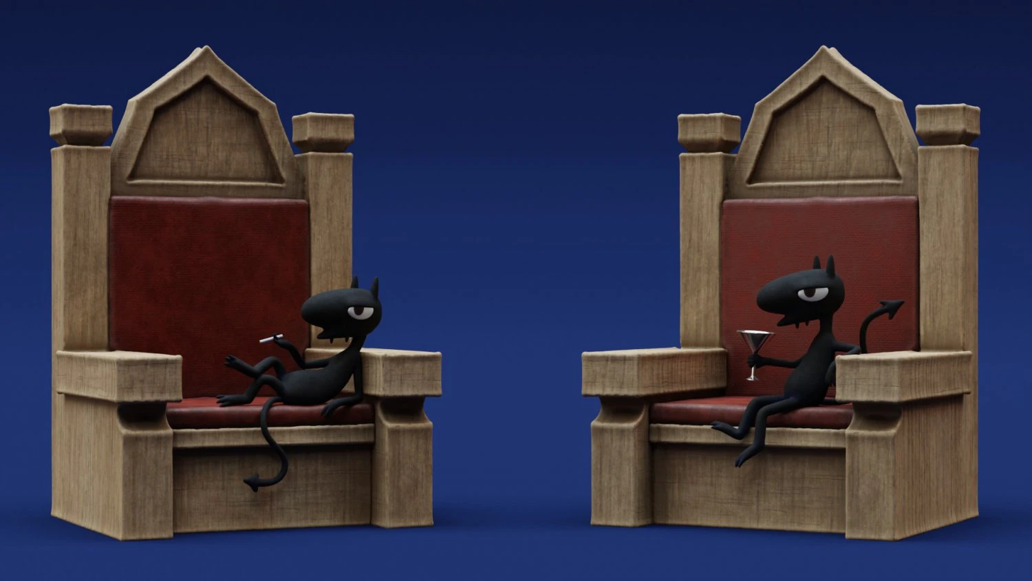 Disenchantment Luci Throne 3D Print Model .c4d .max .obj .3ds .fbx .stl .blend 