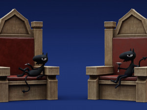 Disenchantment Luci Throne 3D Print Model