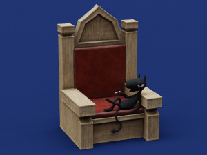 Disenchantment Luci Throne 3D Принт Модель