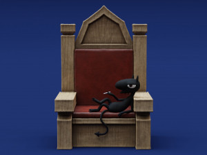 Disenchantment Luci Throne 3D Принт Модель