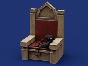 Disenchantment Luci Throne 3D Принт Модель