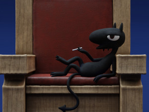 Disenchantment Luci Throne 3D Принт Модель