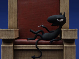 Disenchantment Luci Throne 3D Print Model
