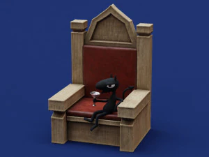 Disenchantment Luci Throne 3D Print Model