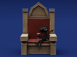 Disenchantment Luci Throne 3D Принт Модель