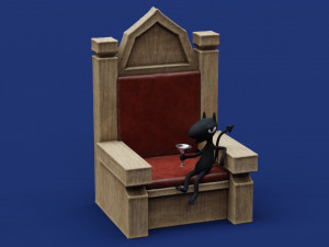 Disenchantment Luci Throne 3D Принт Модель