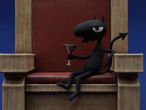 Disenchantment Luci Throne 3D Print Model