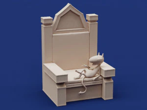 Disenchantment Luci Throne 3D Print Model