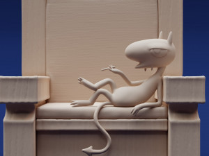 Disenchantment Luci Throne 3D Принт Модель