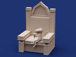 Disenchantment Luci Throne 3D Print Model