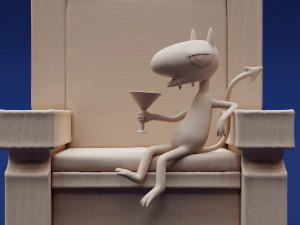 Disenchantment Luci Throne 3D Print Model