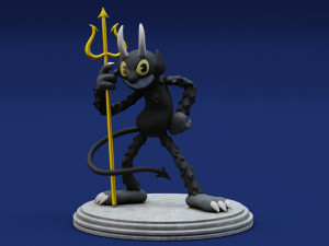 Cuphead The Devil 3D-printmodel