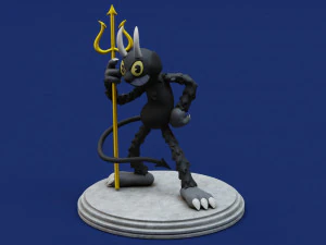 Cuphead The Devil 3D Print Model