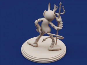 Cuphead The Devil 3D Print Model