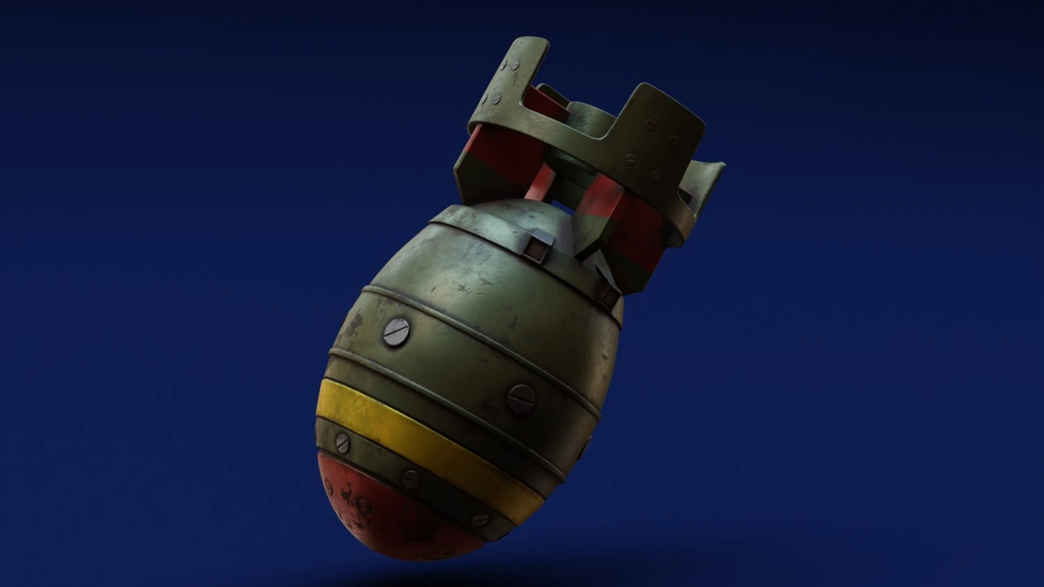 Fallout Mini Nuke 3D Print Model .c4d .max .obj .3ds .fbx .stl .blend 