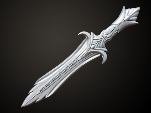 Skyrim Glass Dagger 3Dプリントモデル