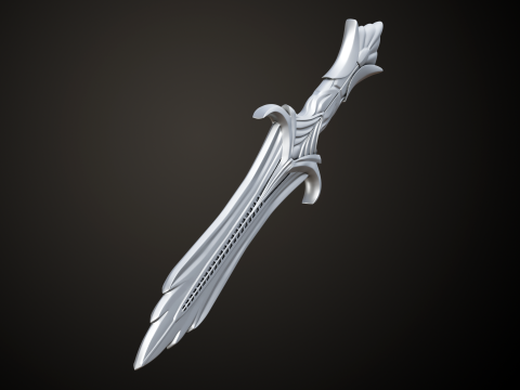 Skyrim Glass Dagger 3Dプリントモデル