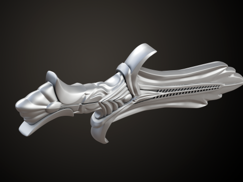 Skyrim Glass Dagger 3Dプリントモデル